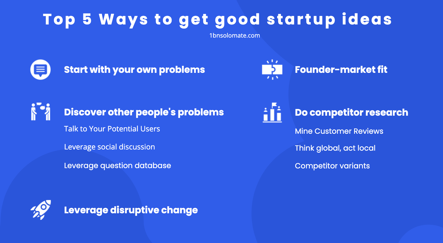 How to Get Good Start Up Ideas - A Comprehensive List